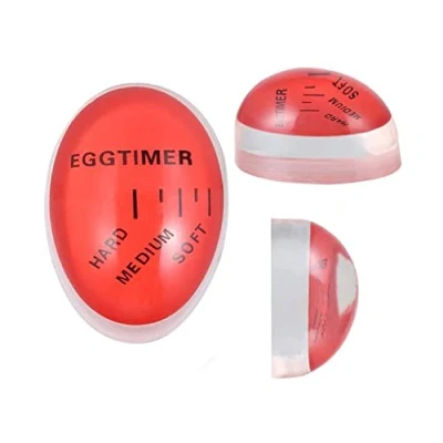 Image of Colour Changing Egg Timer for Soft, Medium and Hard Boiled Eggs, Reusable Kitchen Tool, Timer, Easy to Read Use Cooking