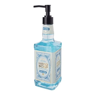 Image of accentra Gin Flavor Hand Soap in Bottle Glass Look, 480 ml Pump Dispenser, Liquid Soap, Fragrance, Refillable