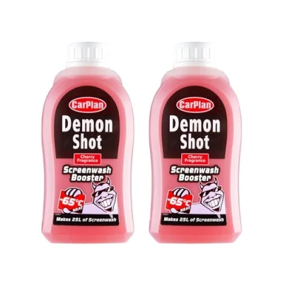 Image of CarPlan Demon Shot Screenwash Booster, 500ml (Pack of 2)