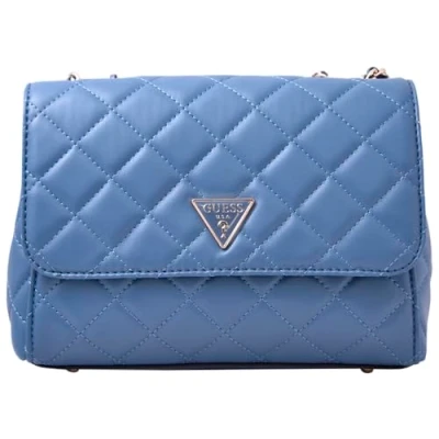 Image of GUESS Tali Convertible Crossbody Flap, Slate, One size