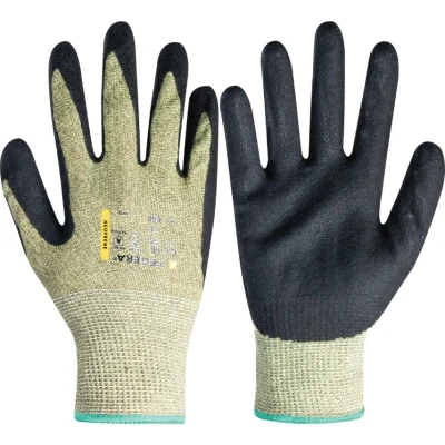 Image of Ejendals 666 Tegera Green/Black Kevlar Gloves Size 9