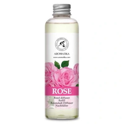Image of Reed Diffuser Refill Rose 200ml Scented with Rattan Sticks Room Home Fragrance Freshener Aroma Scent Floral