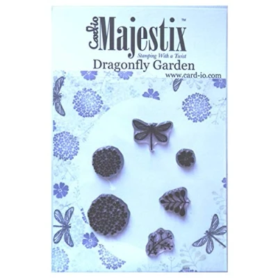 Image of Card io CDMADR 01 Dragonfly Garden Majestix Peg Stamp Set