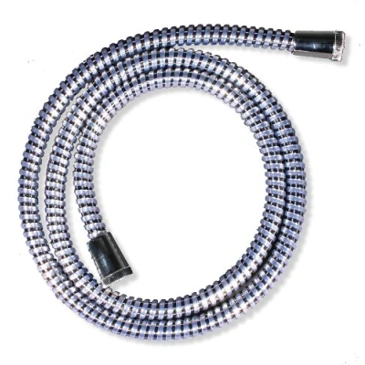 Image of Croydex Shower Hose, Reinforced PVC, Chrome, 1.5 Meter