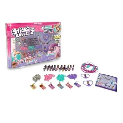 Image of Sky Castle Sticki Rolls Station S2, Wearable Shareable Stickers, Ultimate DIY Sticker Jewellery Kit, Bracelets and Necklaces