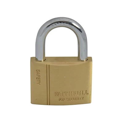 Image of Faithfull FAIPLB50 Brass Padlocks 50mm 3 Keys