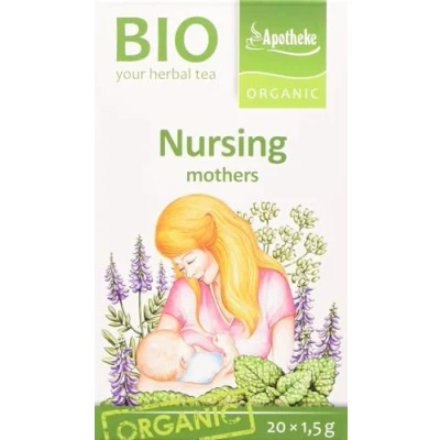 Image of Apotheke Bio Nursing Tea for Breastfeeding Mothers stimulating Mother&#039;s Milk 20 x 1.5g Bags (1)