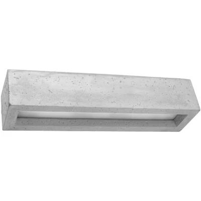 Image of Vega Up &amp; Down Wall Lamp Concrete Grey, 50cm
