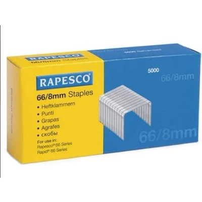 Image of Rapesco Staples 8Mm 66/8 Pk5000