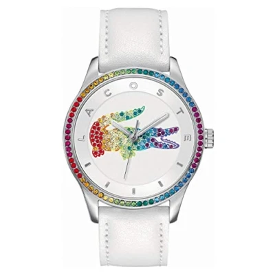 Image of Lacoste Analogue Quartz Watch for women with White Leather strap 2000822