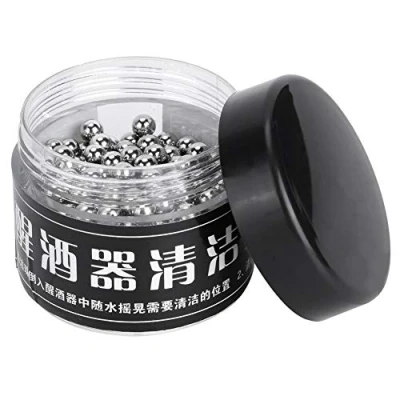 Image of 300Pcs Decanter Cleaning Beads Stainless Steel Reusable Balls for Wine Decanters Goblets Glasses Cups Vases
