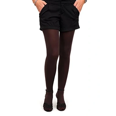 Image of MILKY SILK Semi Opaque Microfiber Tights 40 Denier (Brown, S)