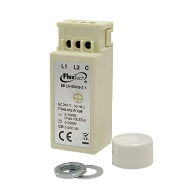 Image of FluxTech Trailing Edge Control LED Dimmer Switch Module Push on/off rotary dim.