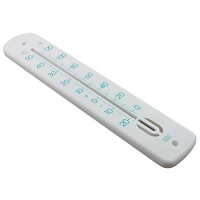 Image of Large Outdoor Thermometer 380 mm Garden For Use In Greenhouse Patio Sun Terrace Shed Allotment Wall Classic Indoor Outside Temperature Gauge (Turquoise)