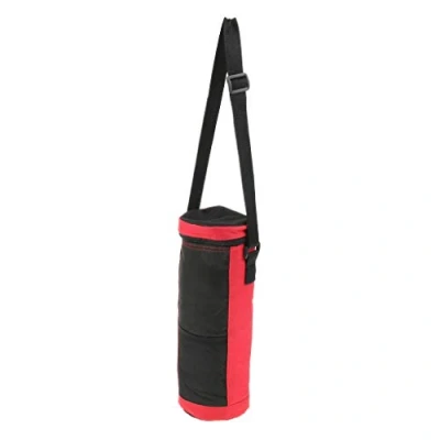 Image of EKOKIM 2L Insulated Bottle Drink Wine Carrier Tote Bag Travel Picnic Cooler with Strap for (Red)
