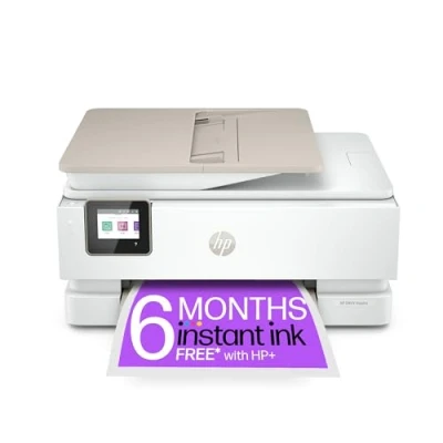 Image of HP ENVY Inspire 7920e All in One Wireless Colour Printer with 3 months of Instant Ink Included HP+, 35 page Automatic Document Feeder, White