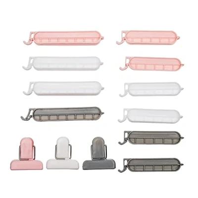Image of Invero 13 Pack Assorted Reusable Food Plastic Bag Clips Ideal for Storage, Sealing Bags in Fridge, Freezer or Cupboards to Keeps Fresh