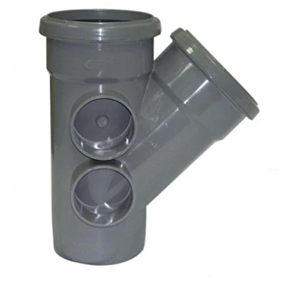 Image of FLOPLAST 110mm Soil Ring Seal 135 Degree Branch Grey