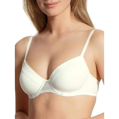 Image of CALIDA Women&#039;s Cate Bra, Opaque, Alabaster Crème, 36B