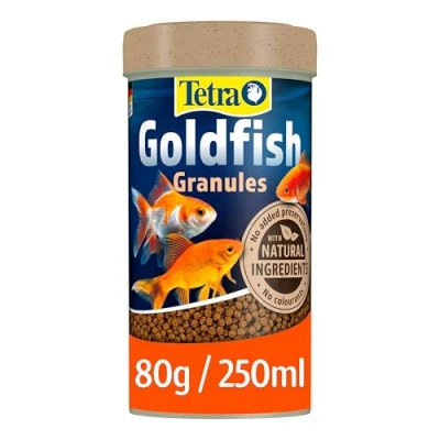 Image of Tetra Goldfish Fish Food Granules, Complete for All Smaller Goldfish, 80 g
