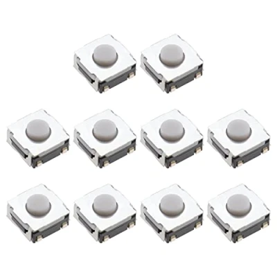 Image of VGOL 10Pcs Remote Key Fob Buttons Replacement Compatible with Renault Clio Kangoo Megane Modus Twingo Traffic Master Micro Switch Button