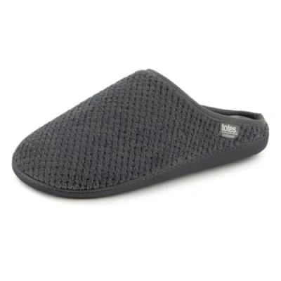 Image of Isotoner® Mens Swept Back Popcorn Mule Slipper