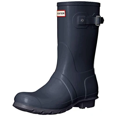 Image of Hunter Women&#039;s Boots Original Tall Snow Rain Waterproof Navy 6