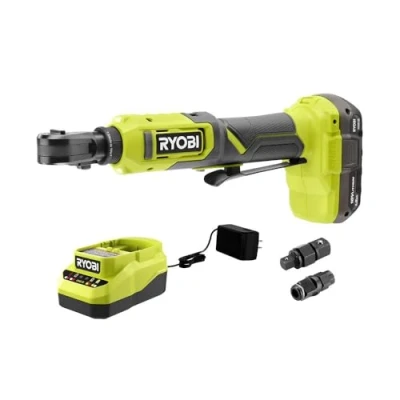 Image of RYOBI 18V ONE+ Multi Size Ratchet Kit Cordless 18 Volt W Battery &amp; Charger