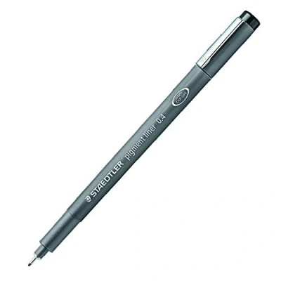 Image of Staedtler 732850 0.4 mm Pigment Liner Felt Tip Pen Black