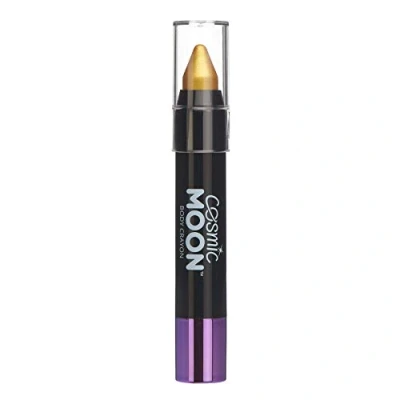 Image of Metallic Face Paint Stick Body Crayon for the &amp; by Cosmic Moon Gold Makeup Adults, Kids 3.2g