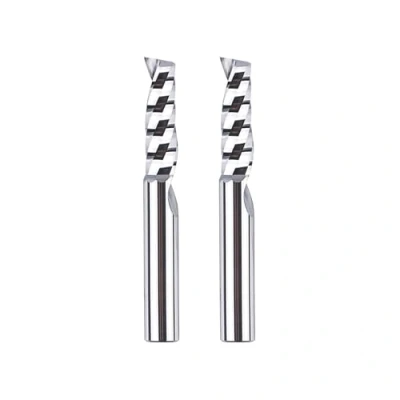Image of SpeTool Aluminium Milling Cutter 6 mm Shank Single 22 Cutting Length Solid Carbide End Mill CNC for Router Wood Acrylic and