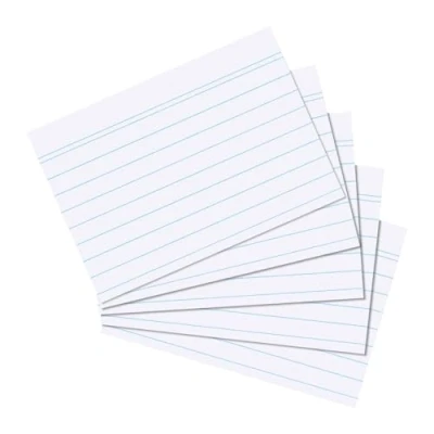 Image of Herlitz 1150507 Index Cards, Pack of 100 A6 Bianco