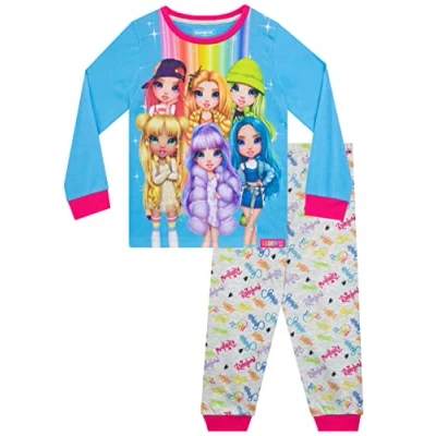 Image of Rainbow High Girls Pyjamas Blue 6 7 Years