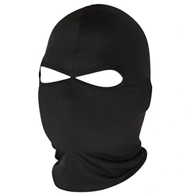 Image of TRIXES Full Face Balaclava Ski Mask, Motorcycle Cycling Neck Warmer for Helmet, UV Protector Scarf, Windproof Black