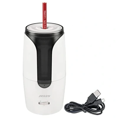 Image of JOLLY Herbert Electric Sharpener Large for All Pencils, Also Fine Artist Pencils and Full Lead with Auto Stop White