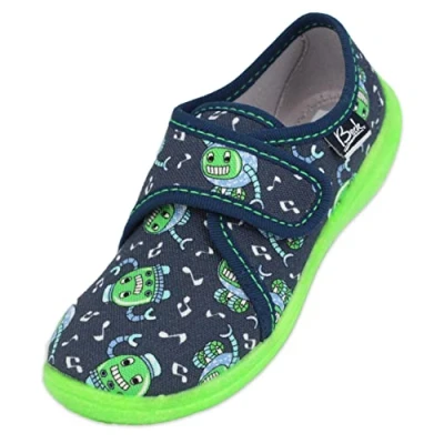 Image of Beck Robots Slipper, darkblue, 2 UK