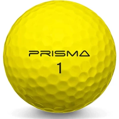 Image of Masters Prisma Titanium Golf Balls (Box of 12) (Yellow)
