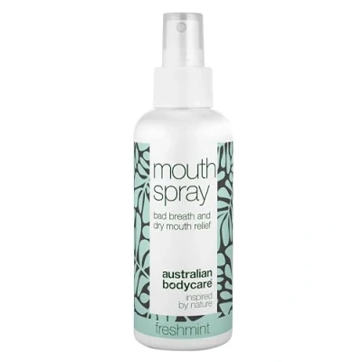 Image of Mouth Spray with Freshmint 100 ml Get Rid of Bad Breath &amp; Dry Instantly All Day Freshening Cleansing Natural Tea Tree Oil Against Bacteria Long Lasting Fresh