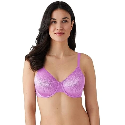 Image of Wacoal Women&#039;s Back Appeal Underwire Bra Full Coverage, Opaque, First Bloom, 36DD