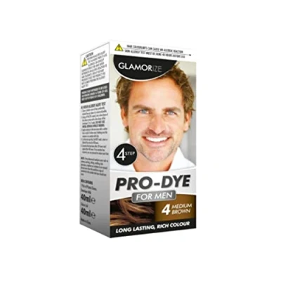 Image of Glamorize Pro Dye Creme Colour Hair For Men Shade 4 Medium Brown