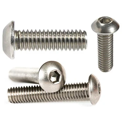 Image of M4 (4mm x 25mm) Button Head Screws Allen Socket Bolts A2 Stainless Steel (Pack of 20)