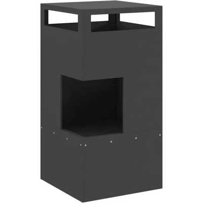 Image of vidaXL Fire Pit Black 50x50x100 cm Steel