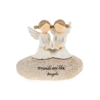 Image of Friends are Like Angels Sentimental Pebble Gift