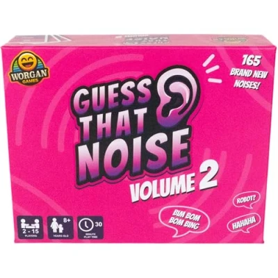 Image of Guess That Noise 2 Funny Sound Impressions Party Game Noises Fun for Family &amp; Friends 15 Players, Ages 8+ Perfect Kids, Teens, Adults