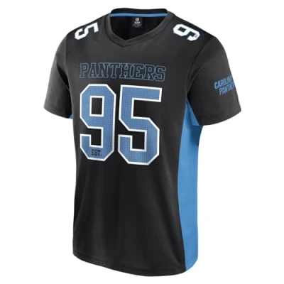 Image of NFL Carolina Panthers Core Foundation Top Polymesh Shirt black, XL