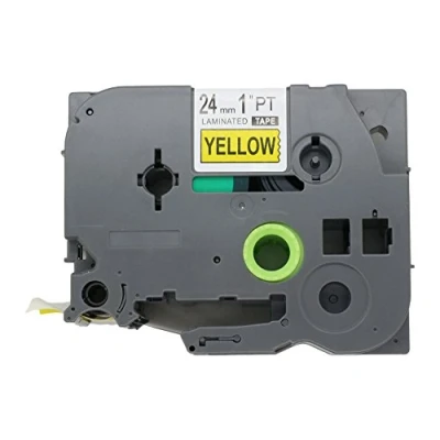Image of Fassport 1 Pack Black on Yellow Label Tape Compatible for Brother P Touch TZ 651 TZe 24mm 1&quot;
