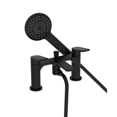 Image of Bristan FRM BSM BLK Frammento Bath Shower Mixer 2 Hole, Black
