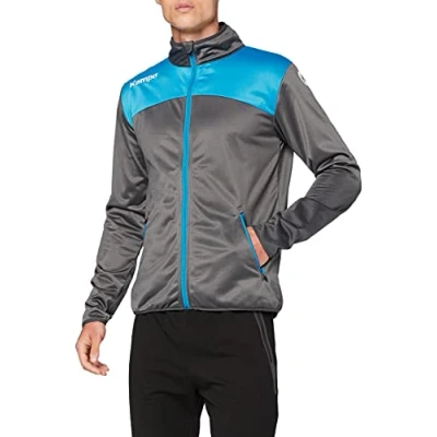 Image of Kempa Emotion 2.0 Poly Jacket Men&#039;s Anthra/Kempablue, M
