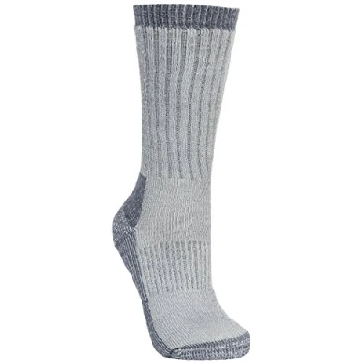 Image of Trespass Mens Strolling DLX Walking Socks (Grey Marl) Size UK 7 11