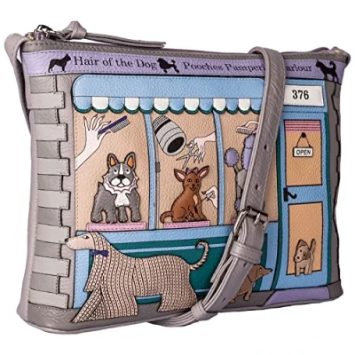 Image of Mala Leather Pampering Parlour Collection Small Shoulder Bag 7215_89